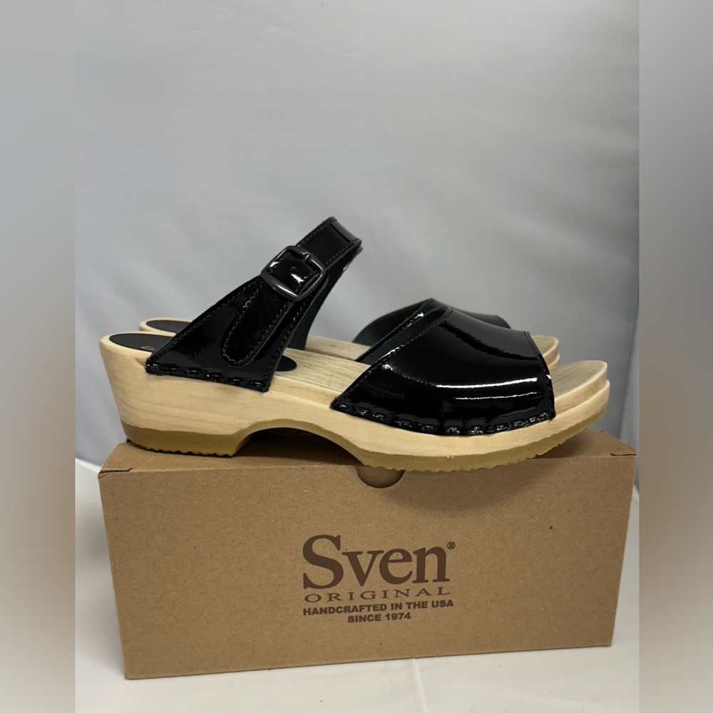 Sven Clogs - Black Patent  - Sandals